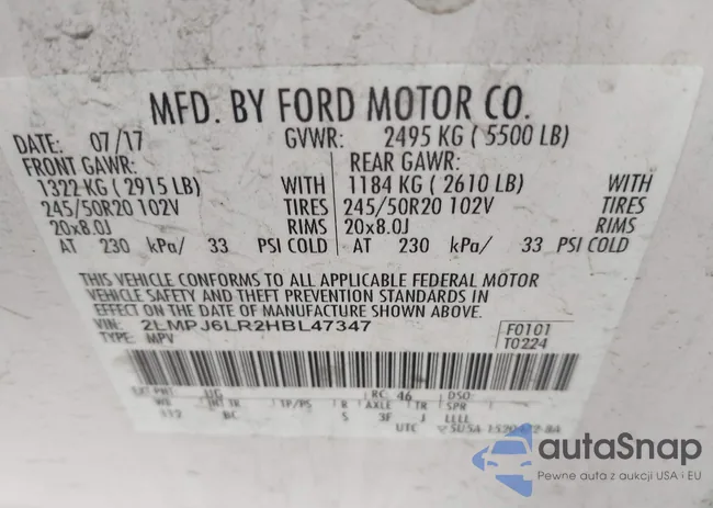 2LMPJ6LR2HBL47347: 41930734