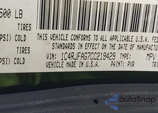 1C4RJFAG7CC219429: 41930775