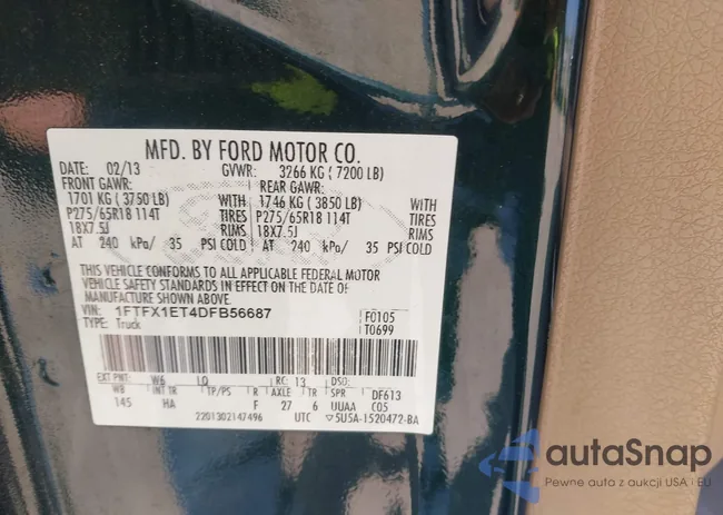 1FTFX1ET4DFB56687: 41930842