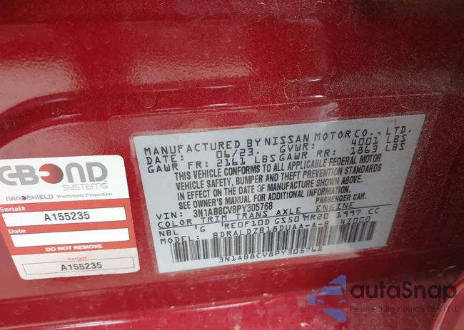 3N1AB8CV8PY305768: 41932104