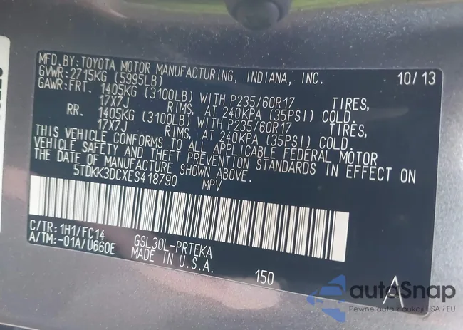 5TDKK3DCXES418790: 41932363