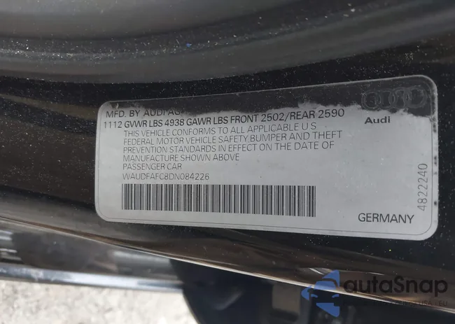 WAUDFAFC8DN084226: 41932579