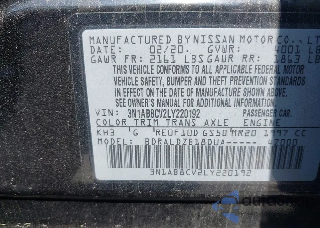 3N1AB8CV2LY220192: 41931721