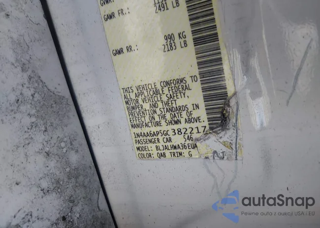 1N4AA6AP5GC382217: 41931860