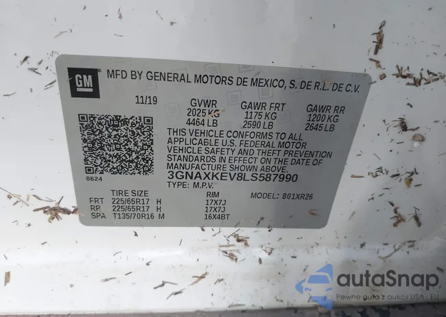 3GNAXKEV8LS587990: 41933359