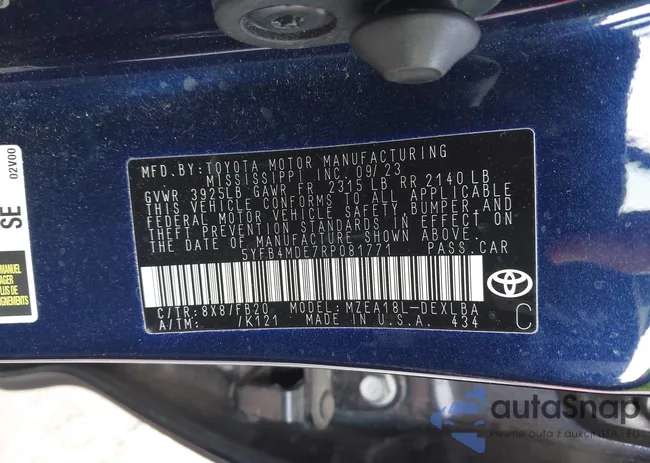 5YFB4MDE7RP081771: 41933379