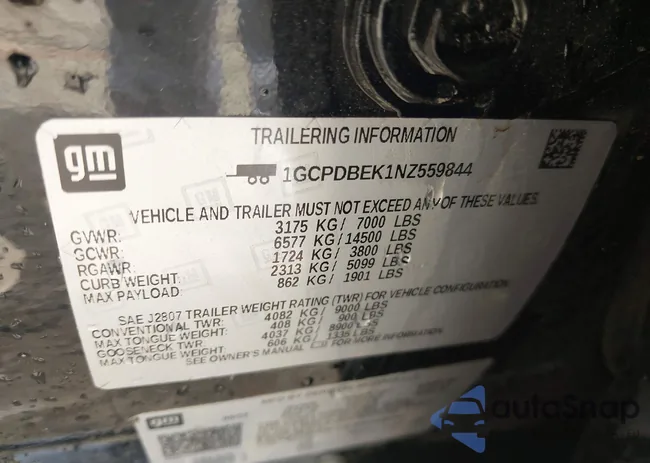 1GCPDBEK1NZ559844: 41932632