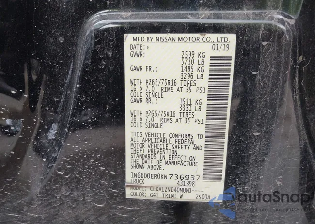 1N6DD0ER0KN736937: 41932880