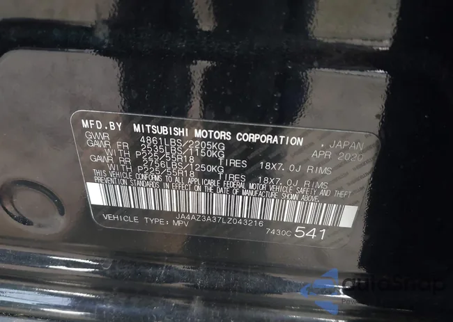 JA4AZ3A37LZ043216: 41932997