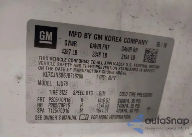 KL7CJNSB6JB718208: 41934347