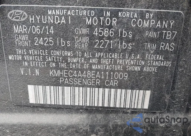 KMHEC4A48EA111009: 41934525