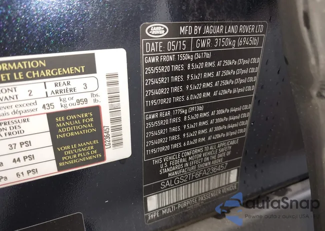 SALGS2TF6FA236457: 41934596