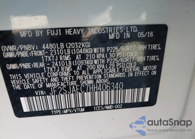 JF2SJAEC7HH406340: 41935299