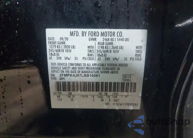 2FMPK4J97LBB16081: 41937111