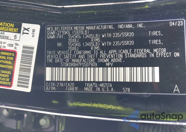 5TDKDRBH7PS507909: 41937441