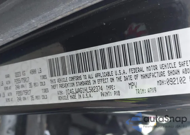 1C4GJWAG1HL502374: 41938257