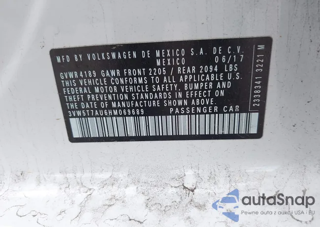 3VW5T7AU6HM069689: 41938348