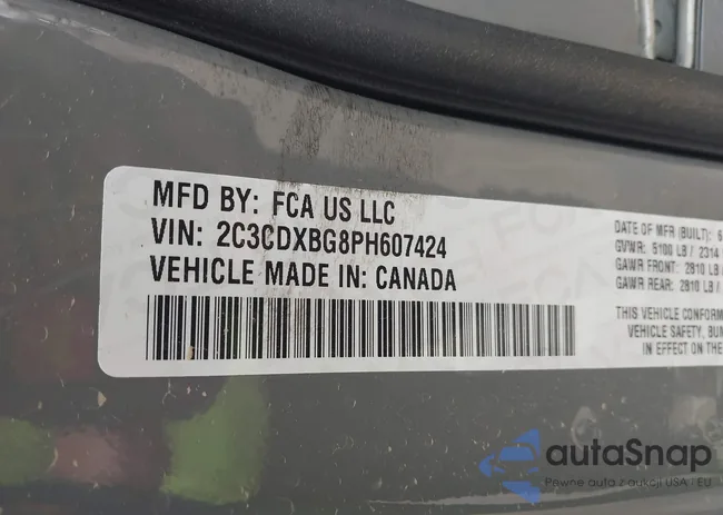 2C3CDXBG8PH607424: 41938365