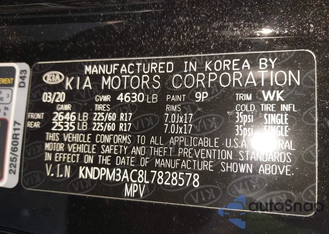 KNDPM3AC8L7828578: 41938582