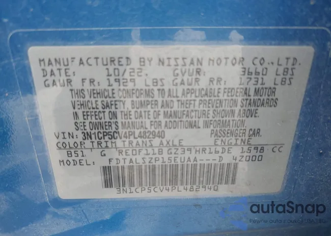 3N1CP5CV4PL482940: 41937806