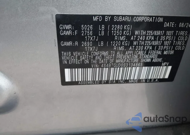 4S4BTGUD0S3134865: 41939134