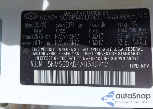 5NMSGDAB4AH346212: 41938916