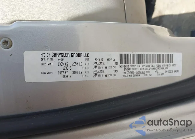 2D4RN5D16AR251351: 41938924