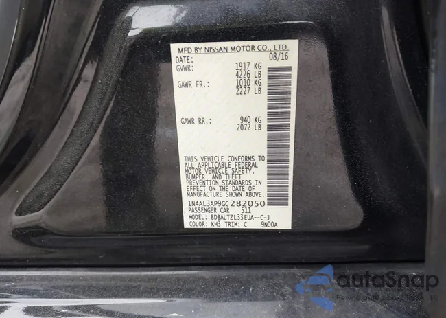 1N4AL3AP9GC282050: 41940205