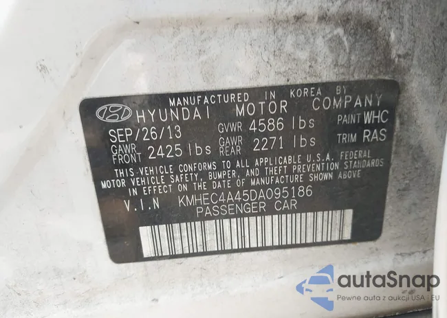 KMHEC4A45DA095186: 41940462