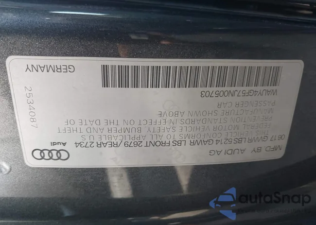 WAUY4GF57JN005703: 41939819