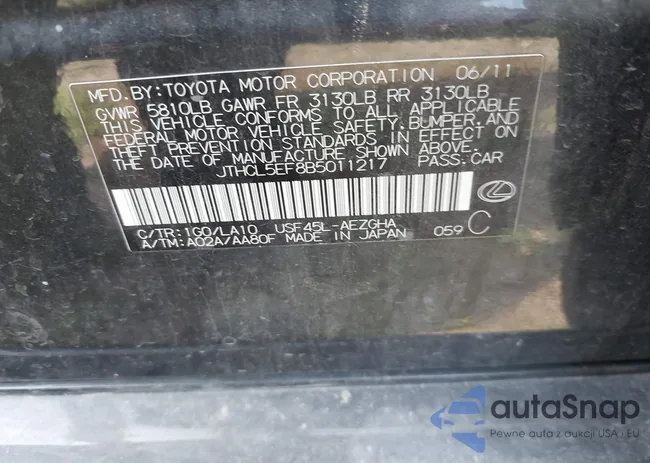 JTHCL5EF8B5011217: 41941389