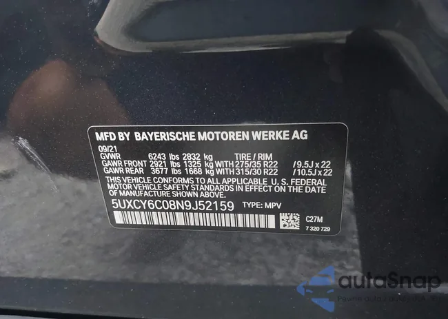 5UXCY6C08N9J52159: 41941396