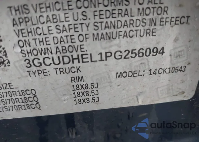 3GCUDHEL1PG256094: 41940621