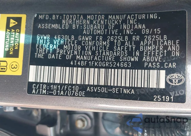 4T4BF1FK0GR524663: 41942406