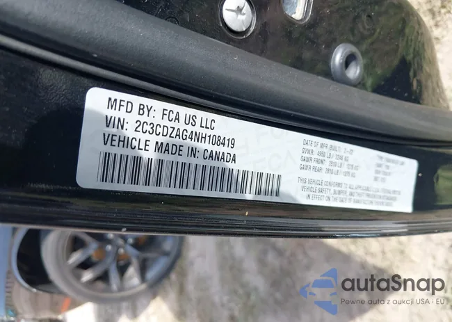 2C3CDZAG4NH108419: 41941738