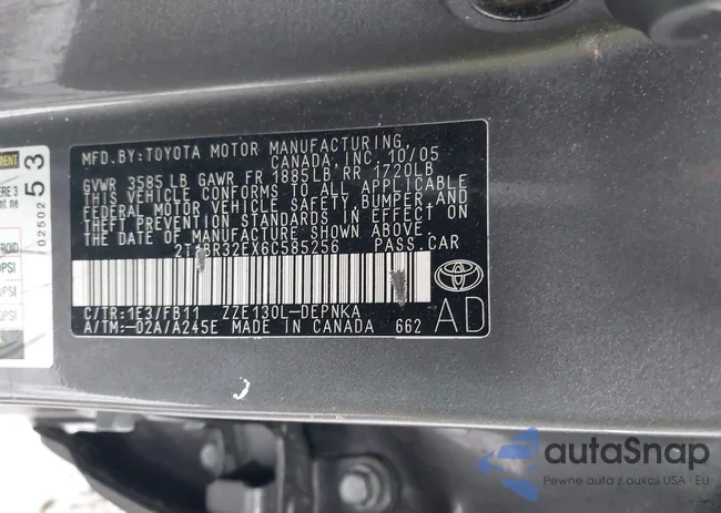 2T1BR32EX6C585256: 41943259