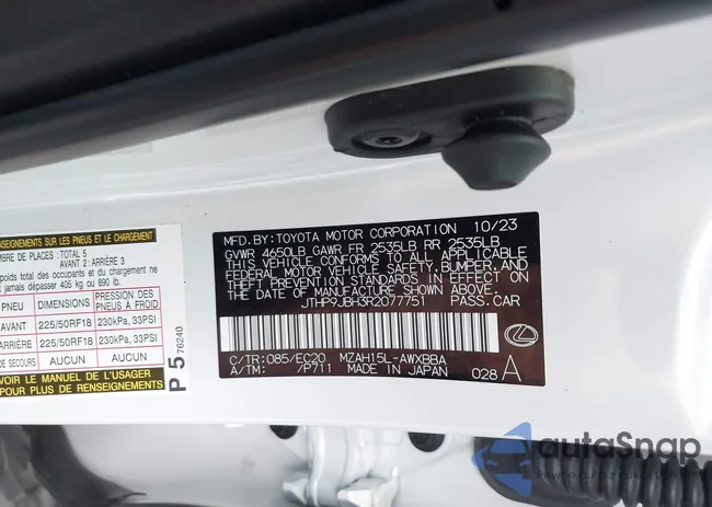 JTHP9JBH3R2077751: 41943549