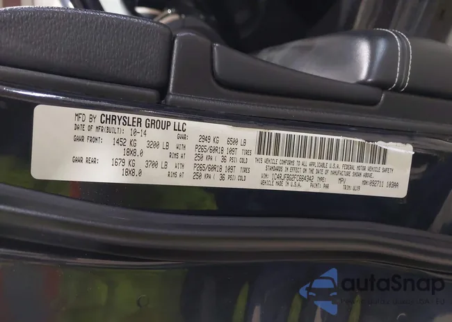 1C4RJFBG2FC664342: 41944573