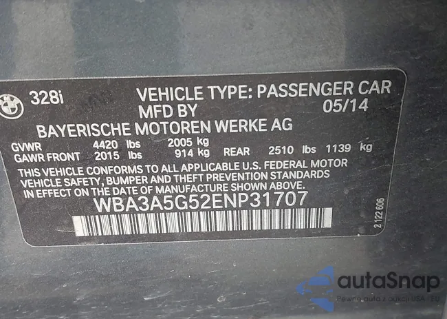 WBA3A5G52ENP31707: 41944963