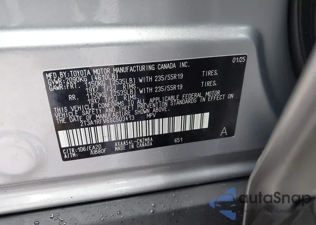 2T3A1RFV6SC503413: 41946001