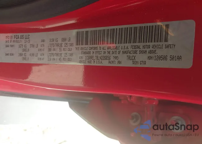 1C6RRELT8LN226656: 41946008