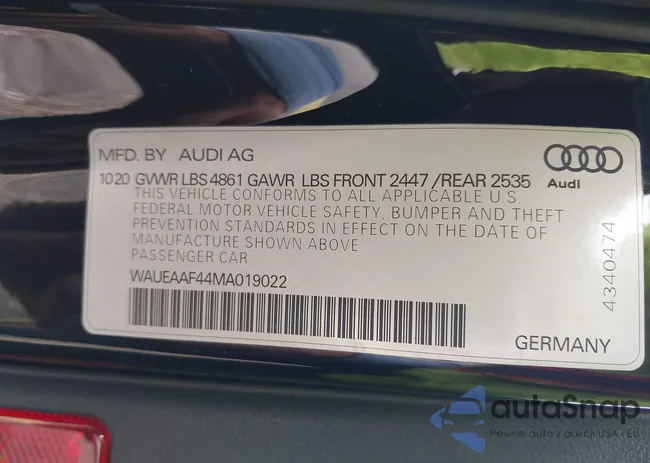 WAUEAAF44MA019022: 41947260