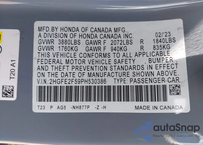 2HGFE2F59PH530386: 41947587