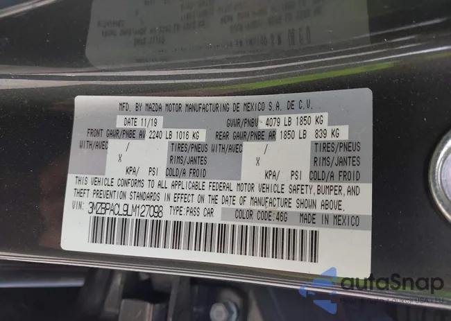 3MZBPACL9LM127098: 41948541