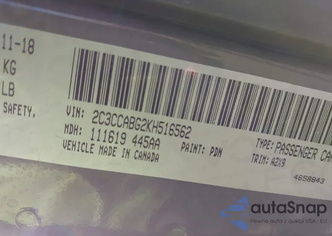 2C3CCABG2KH516562: 41947784