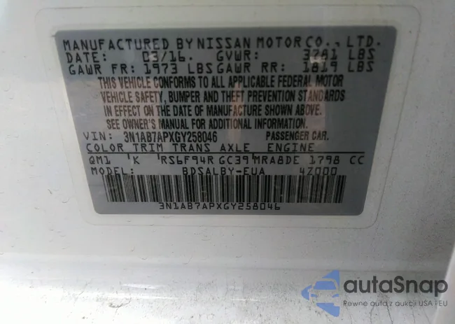 3N1AB7APXGY258046: 41949290