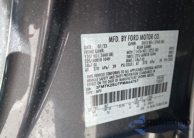 3FMTK2SU7PMA64767: 41950353