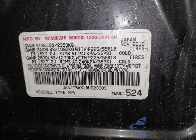 JA4JT5AX1BU023989: 41952503