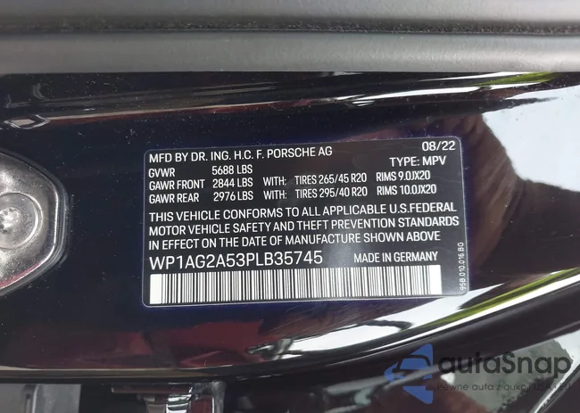 WP1AG2A53PLB35745: 41952637