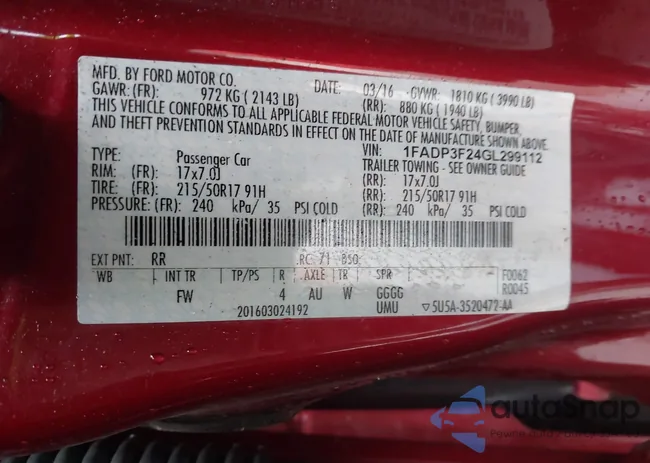 1FADP3F24GL299112: 41953988